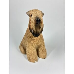 Vintage Sandicast Soft Coated Wheaten Terrier Figurine 429 Sandra Brue Signed